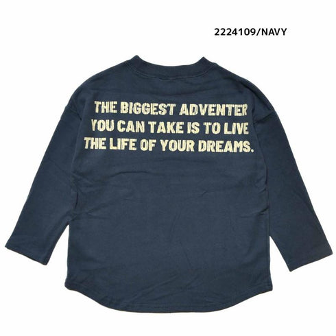 【130~150】★NEEDLEWORKS★肉厚天竺ADVENTURワイドロンT(2224109j)